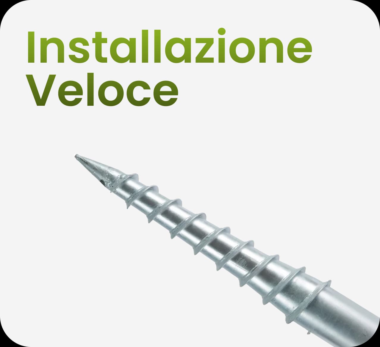 Installazione rapida su impianti agrivoltaici